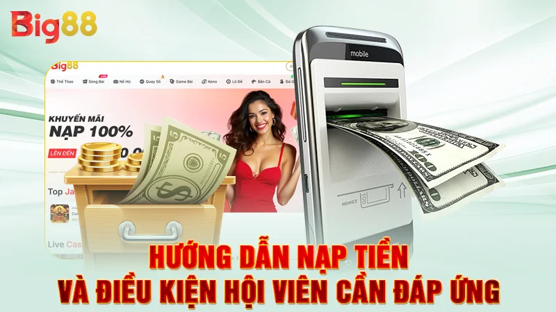 Hướng Dẫn Rút Tiền Big88 - Hướng Dẫn Chi Tiết Cho Hội Viên 1 Hướng dẫn nạp tiền và điều kiện hội viên cần đáp ứng