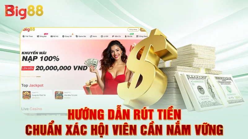 Hướng Dẫn Rút Tiền Big88 - Hướng Dẫn Chi Tiết Cho Hội Viên 2 Hướng dẫn rút tiền chuẩn xác hội viên cần nắm vững