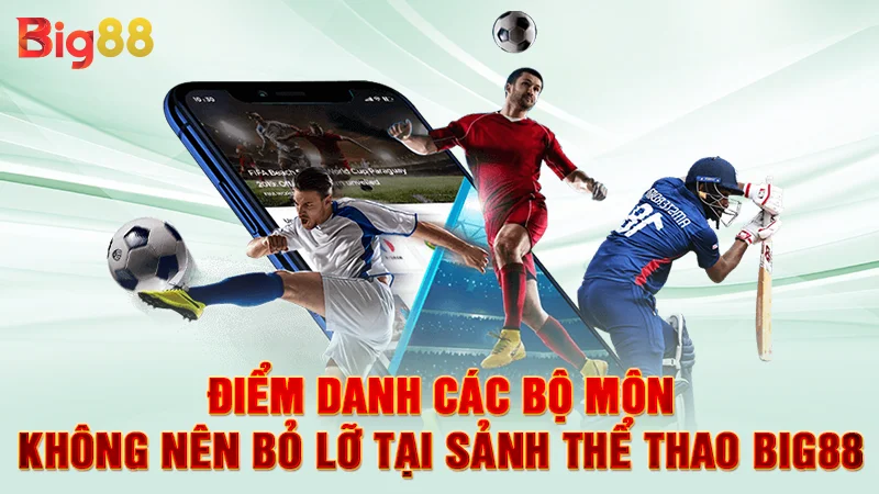 Điểm danh các bộ môn không nên bỏ lỡ tại sảnh thể thao Big88
