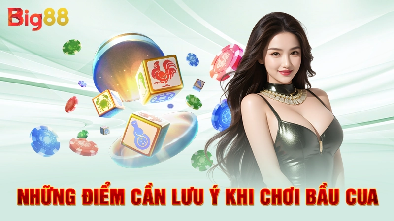 Những điểm cần lưu ý khi chơi bầu cua